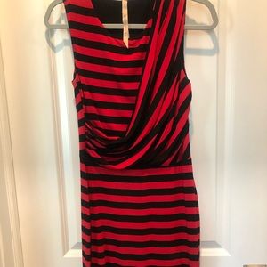 Bailey 44 red & black striped dress S